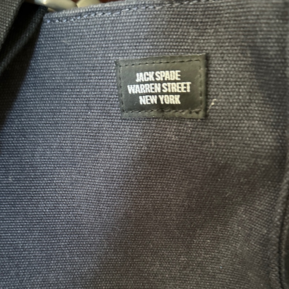 Jack Spade Men’s Navy Canvas Dipped Tote Bag - Picture 2 of 6